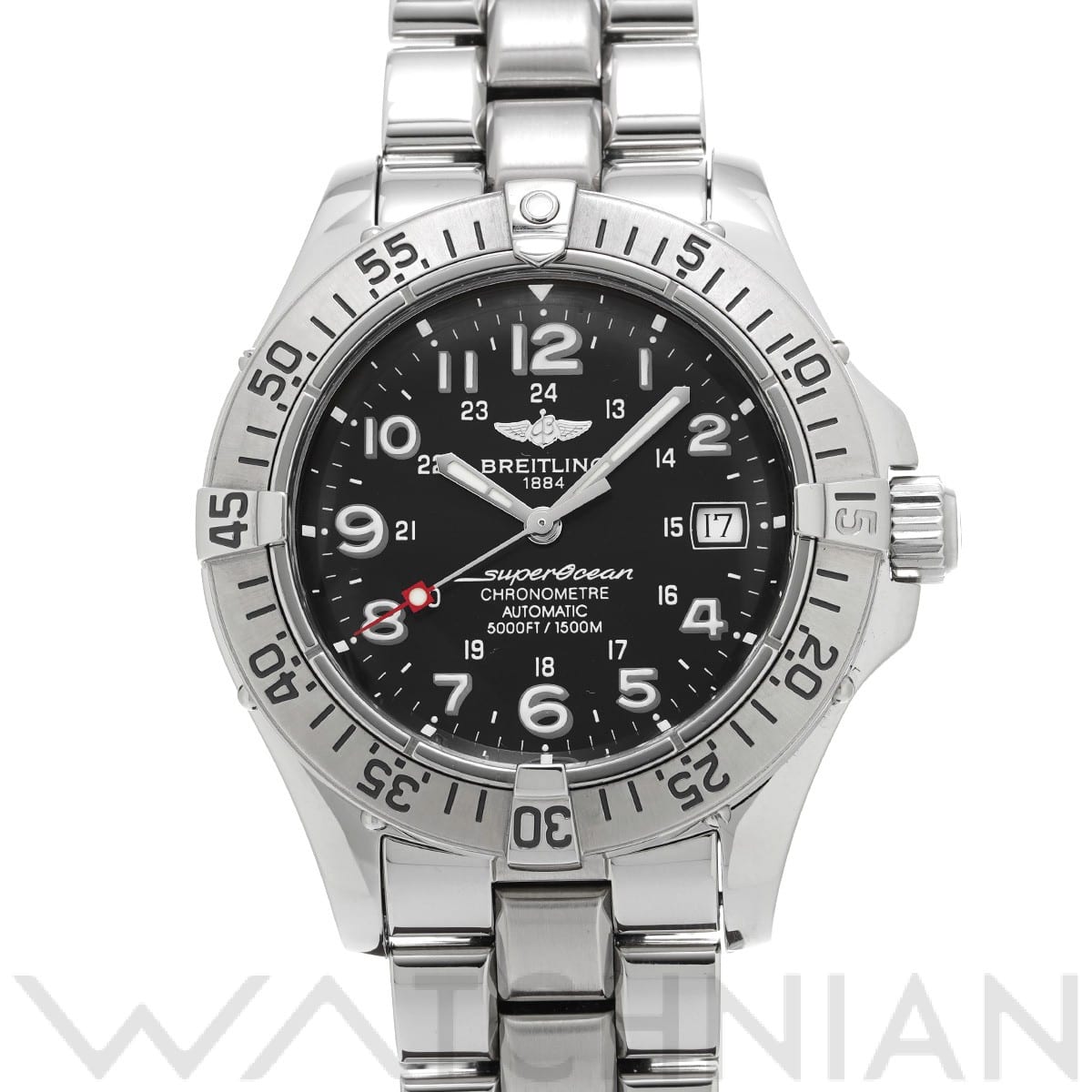 ブライトリング / BREITLING スーパーオーシャン A183B39PFA ブラック メンズ 時計 【中古】【wristwatch】