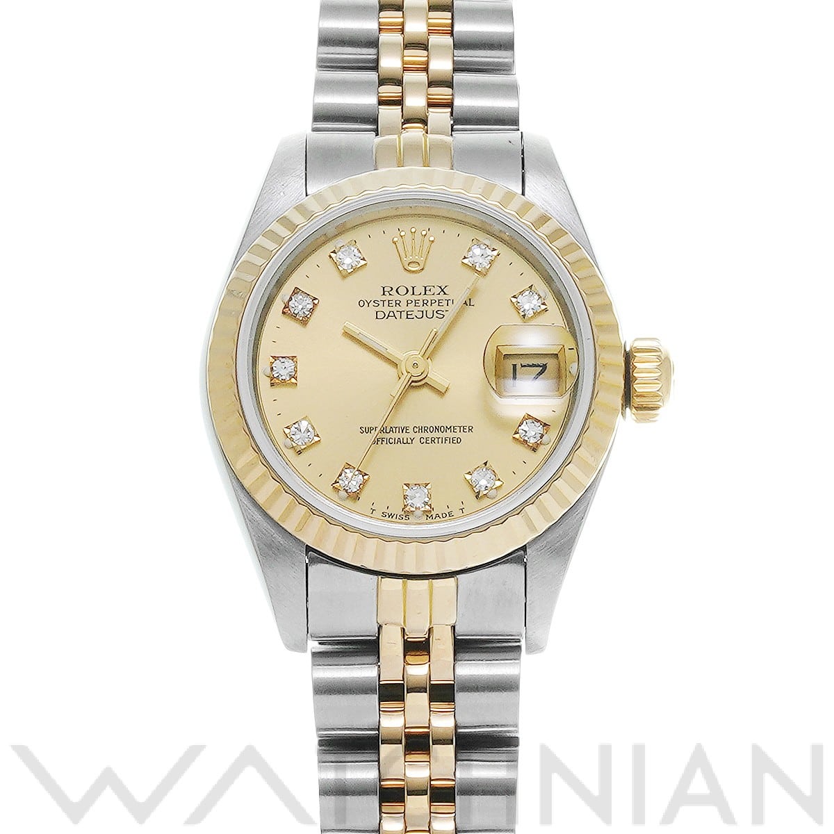 ロレックス / ROLEX デイトジャスト 69173G シャンパン/ダイヤモンド レディース 時計 【中古】【wristwatch】