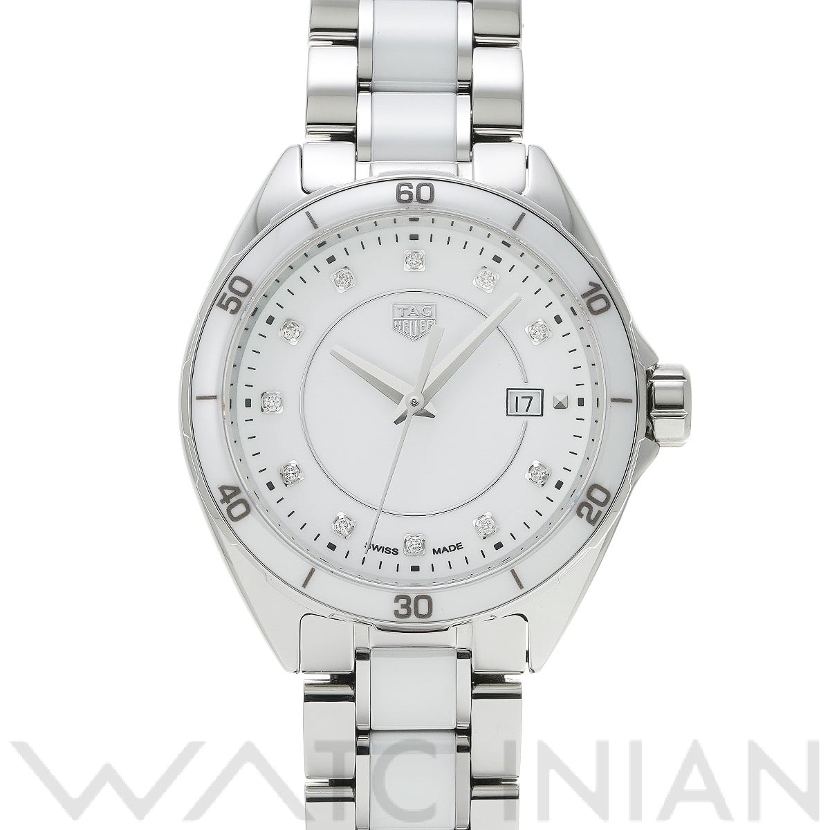 タグ ホイヤー / TAG HEUER フォーミュラ1 クォーツ WBJ141AD.BA0974 ホワイト/ダイヤモンド レディース 時計 【中古】【wristwatch】