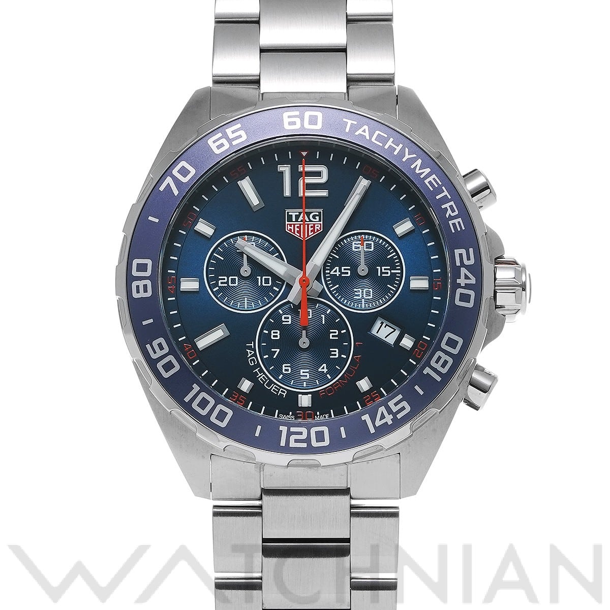 タグ ホイヤー / TAG HEUER フォーミュラ1 クォーツ クロノグラフ CAZ1014.BA0842 ブルー メンズ 時計 【中古】【wristwatch】