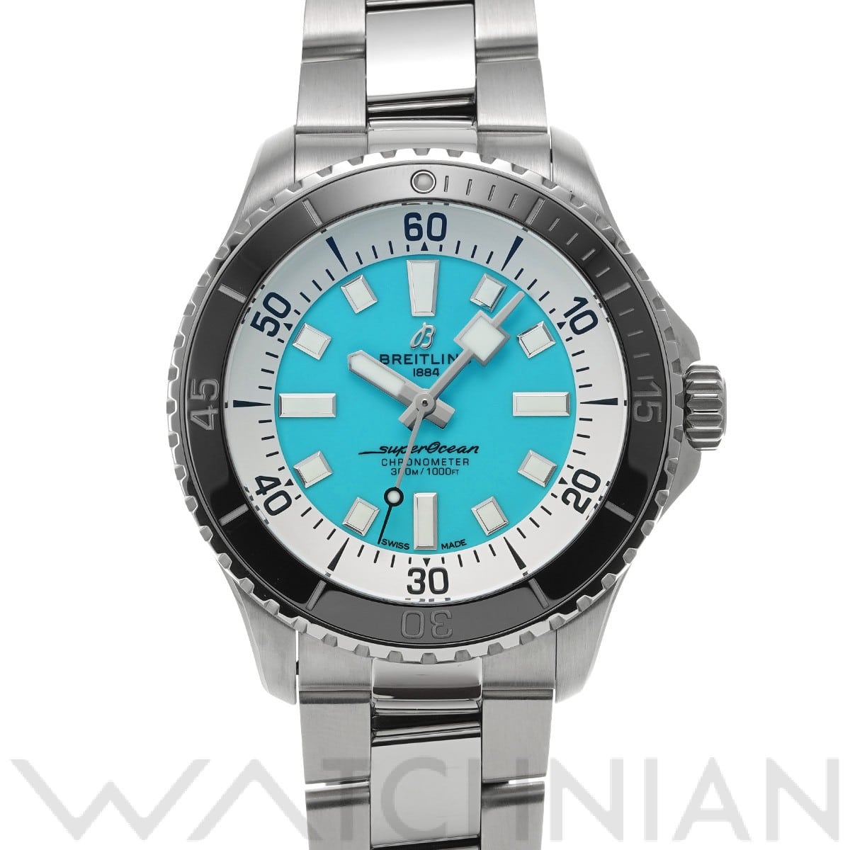 ブライトリング / BREITLING スーパーオーシャン オートマチック 44 A17376211L2A1 ターコイズ メンズ 時計 【中古】【wristwatch】