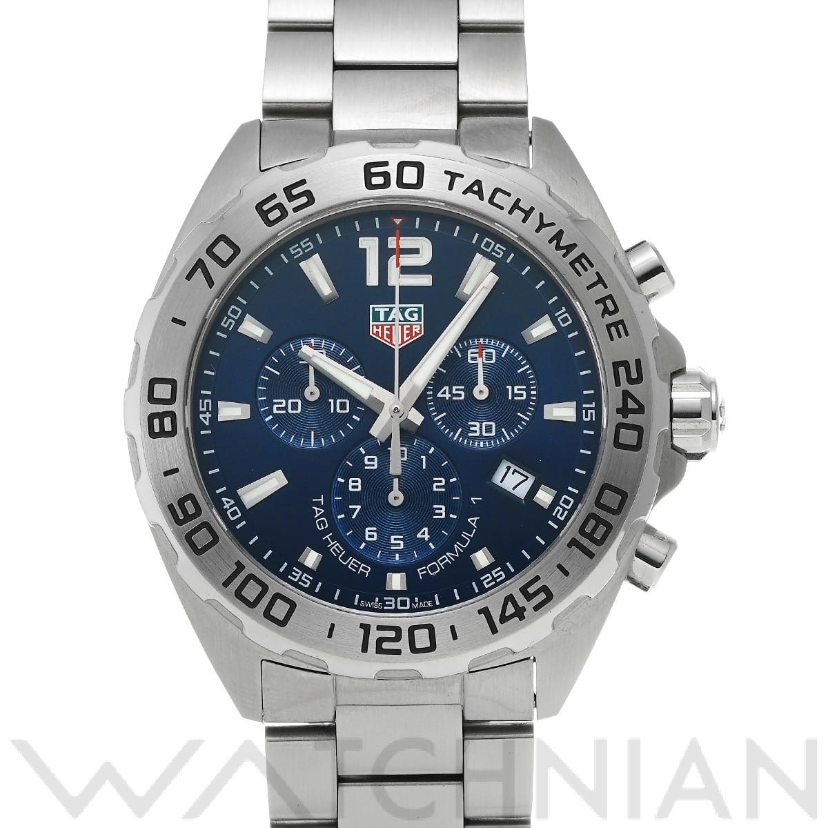 タグ ホイヤー / TAG HEUER フォーミュラ1 クォーツ クロノグラフ CAZ101K.BA0842 ブルー メンズ 時計 【中古】【wristwatch】