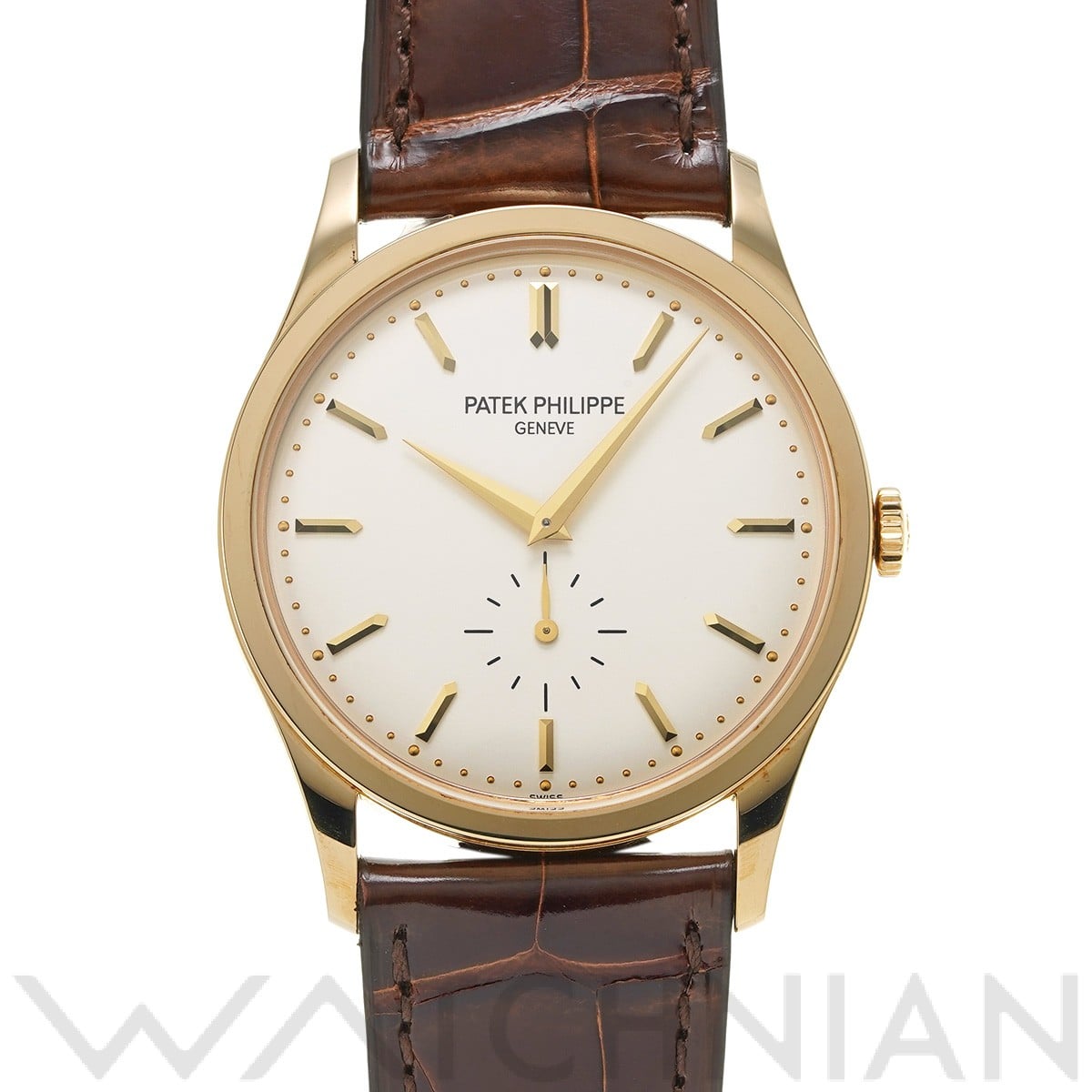 パテック フィリップ カラトラバ 5196J-001 シルバー メンズ 時計 【中古】【wristwatch】