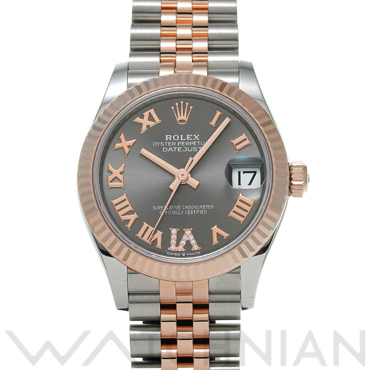 ロレックス デイトジャスト 31 278271 スレート/ダイヤモンド ユニセックス 時計 【中古】【wristwatch】