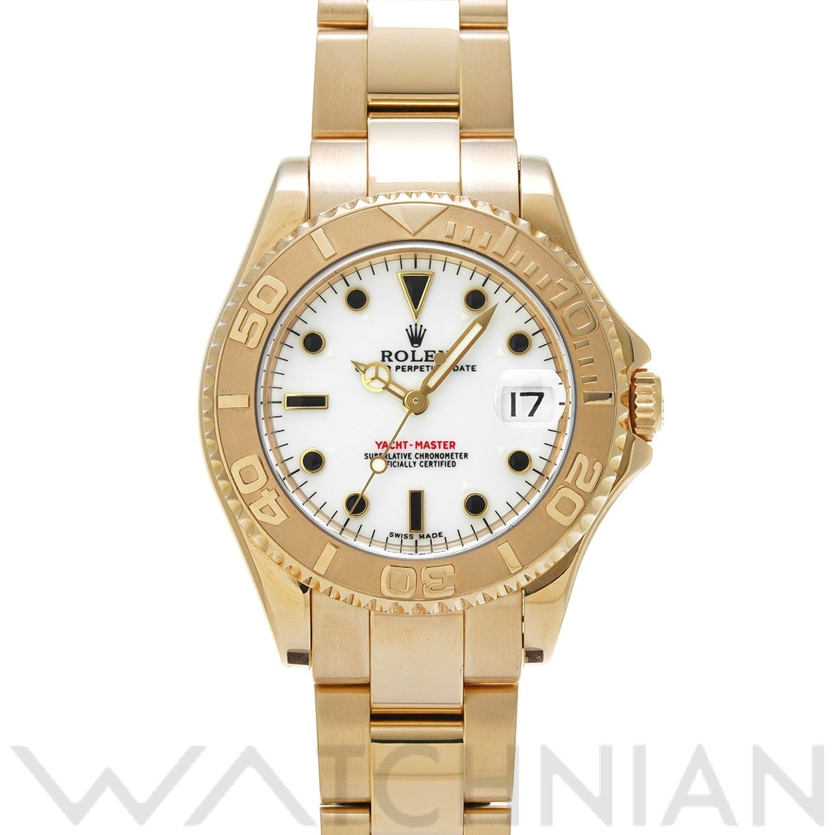 ロレックス ヨットマスター 34 168628 ホワイト ユニセックス 時計 【中古】【wristwatch】