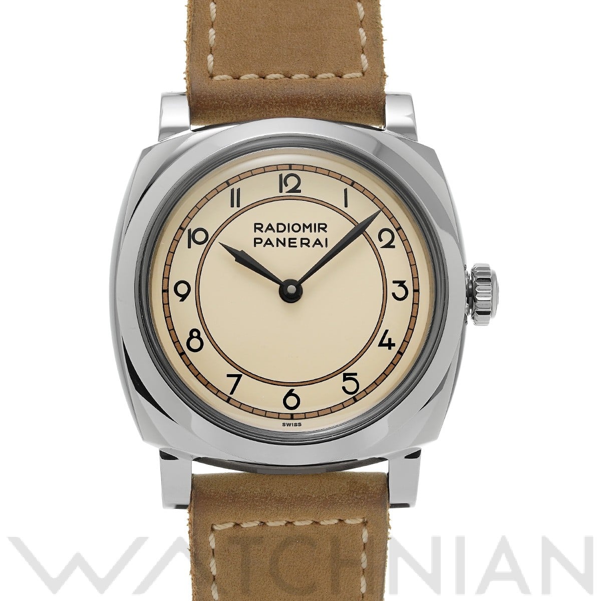 パネライ / PANERAI ラジオミール 1940 3デイズ アッチャイオ PAM00791 ベージュ メンズ 時計 【中古】【wristwatch】