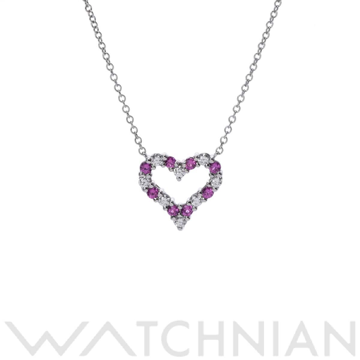 ティファニー センチメンタルハート ネックレス ミニ シルバー Pt950プラチナ レディース ジュエリー 【中古】【jewelry】