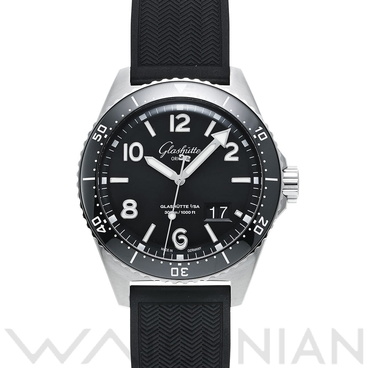 グラスヒュッテ オリジナル / GLASHUTTE ORIGINAL SeaQ パノラマデイト 1-36-13-01-80-33 ガルバニックブラック メンズ 時計 【中古】【wristwatch】