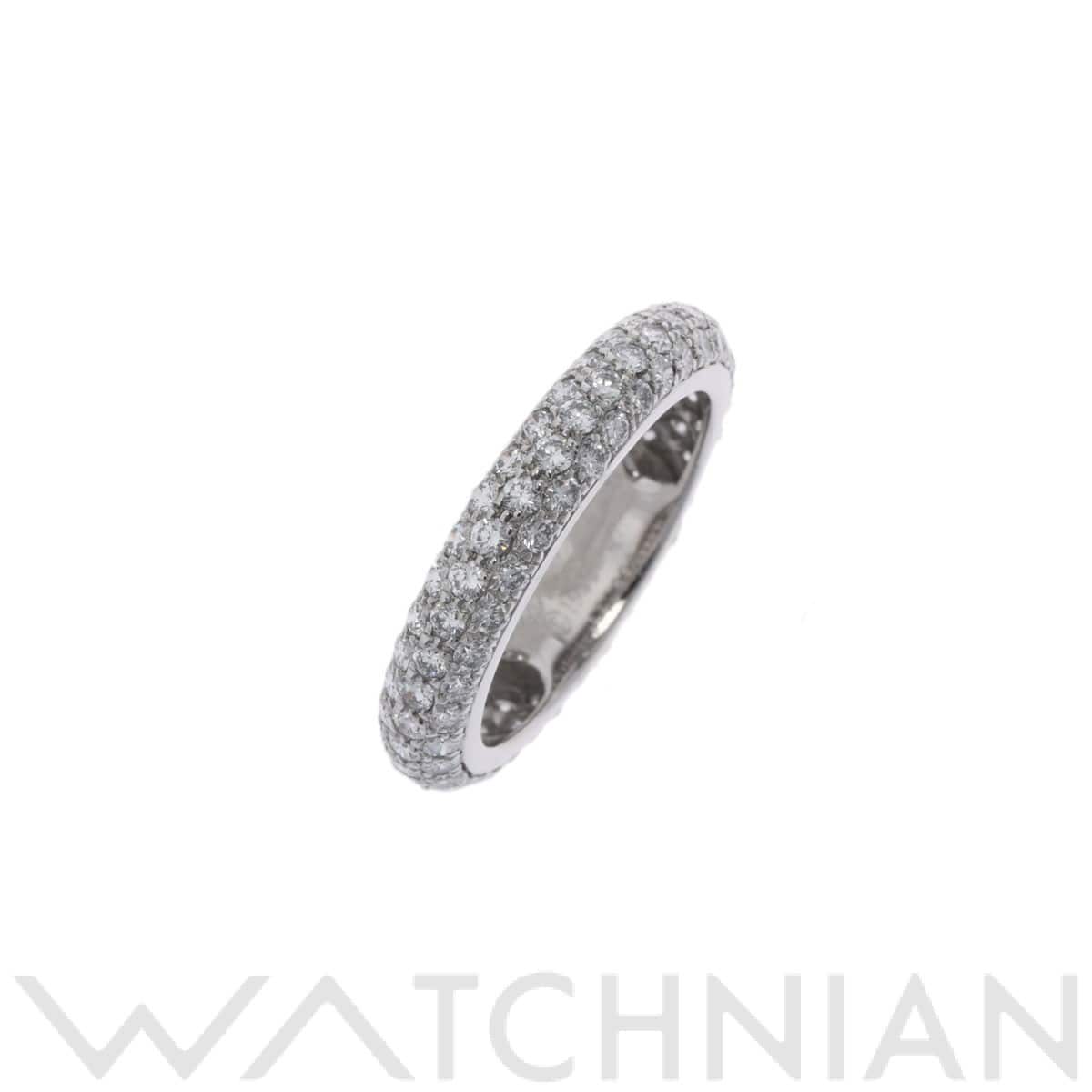 カルティエ オールパヴェ フルエタニティ リング #47 シルバー Pt950プラチナ レディース ジュエリー 【中古】【jewelry】