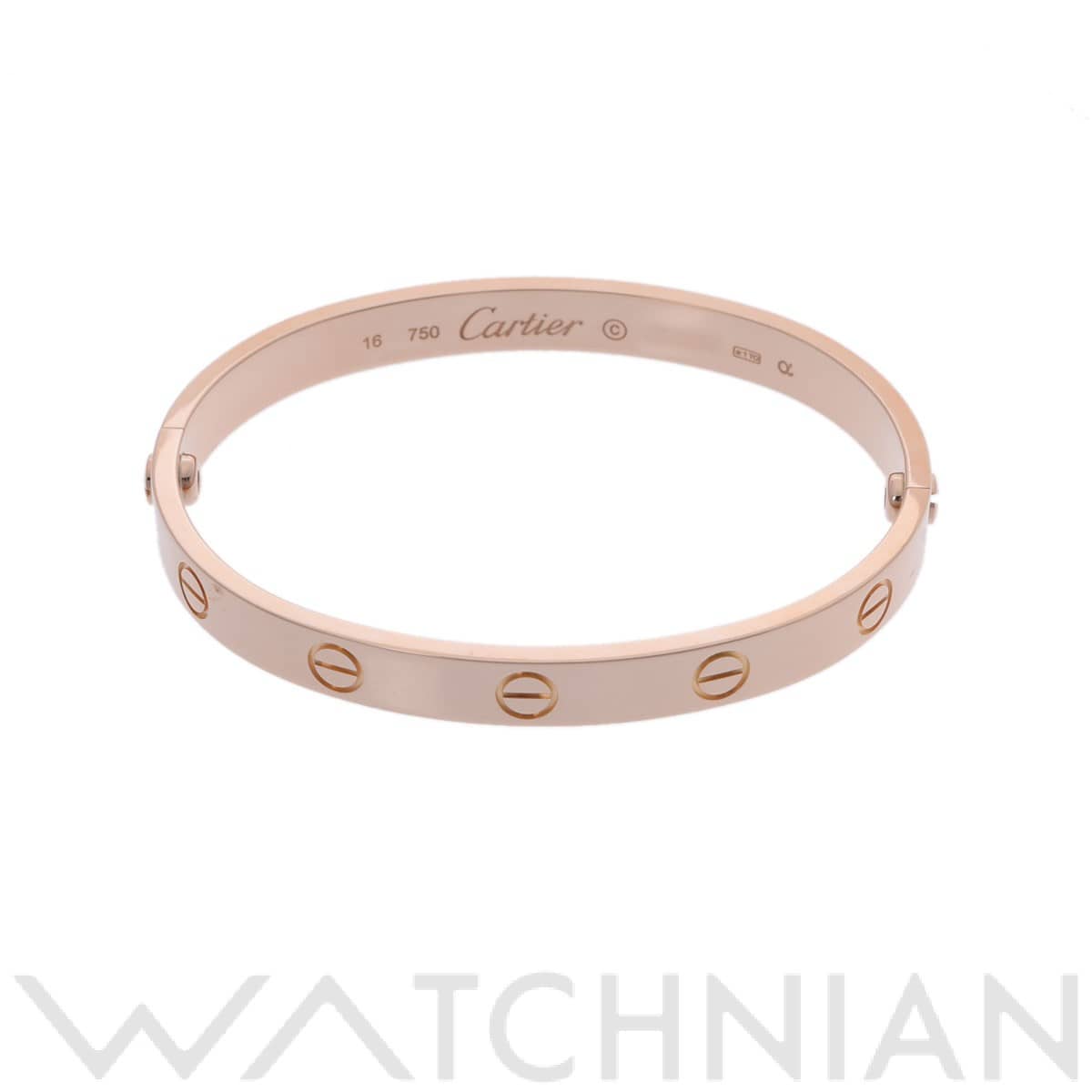 カルティエ ラブブレスレット 旧型 #16 ゴールド K18ピンクゴールド PG レディース ジュエリー 【中古】【jewelry】