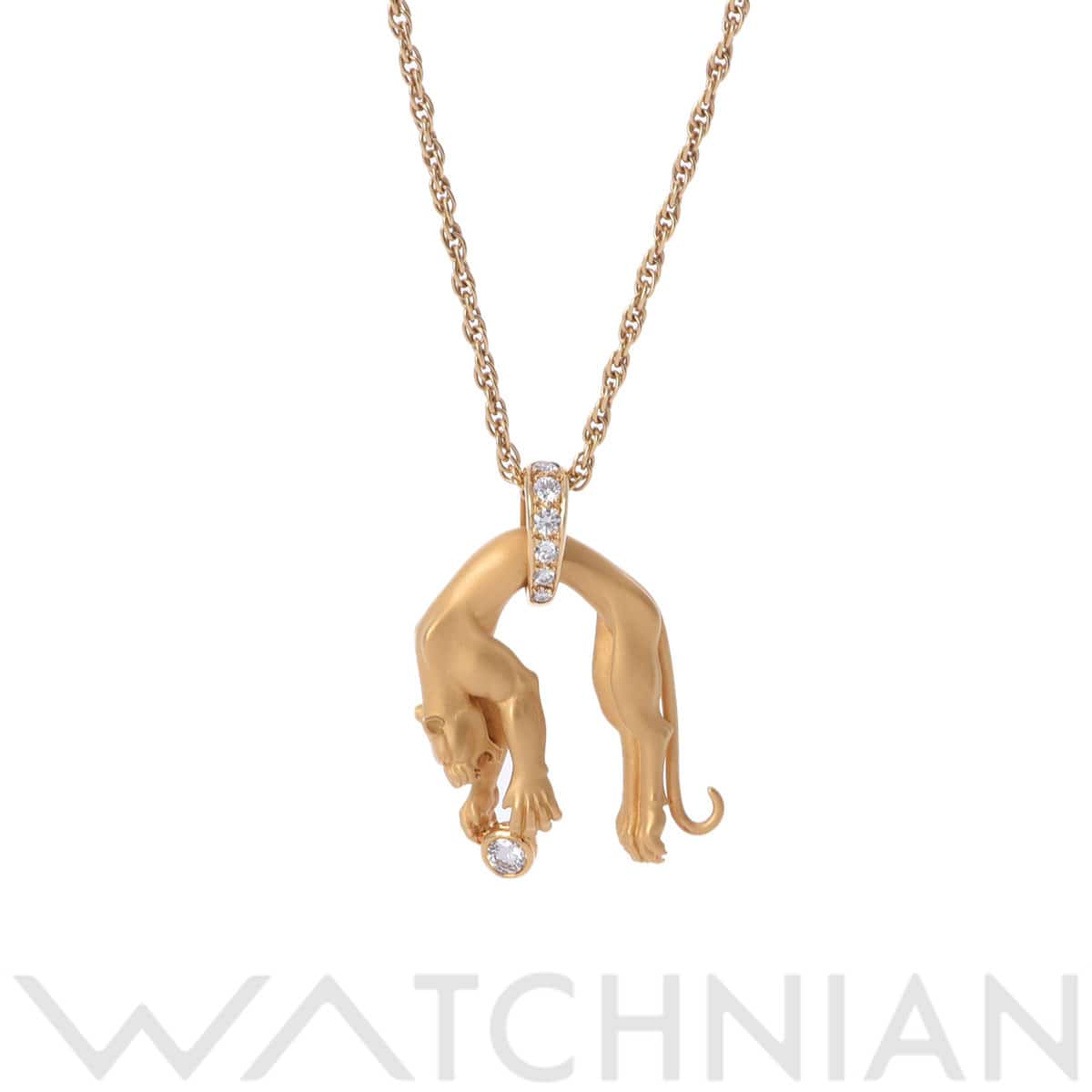 カレライカレラ パンテール ネックレス K18イエローゴールド YG レディース ジュエリー 【中古】【jewelry】