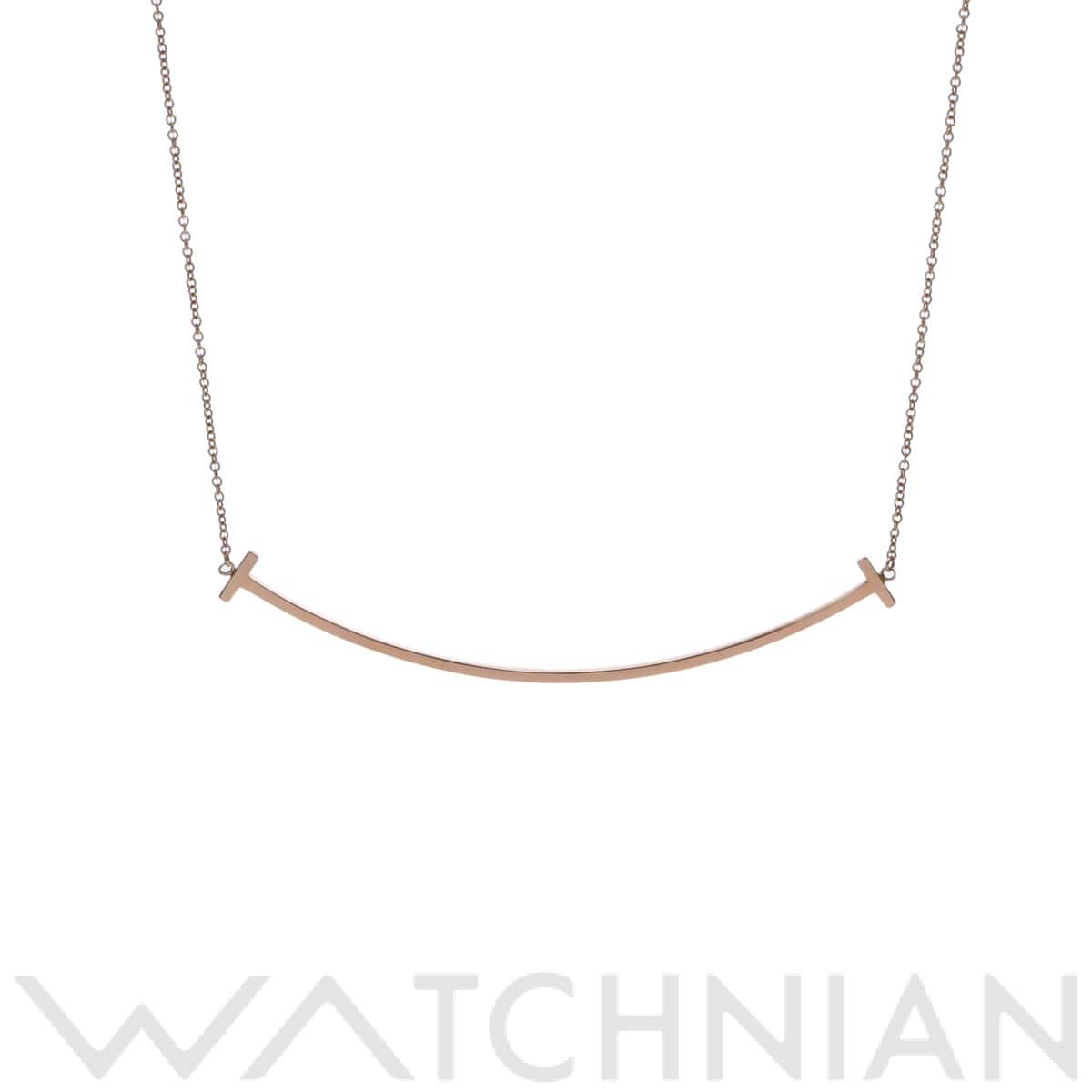 ティファニー Tスマイル ネックレス ラージ ゴールド K18ピンクゴールド PG レディース ジュエリー 【中古】【jewelry】