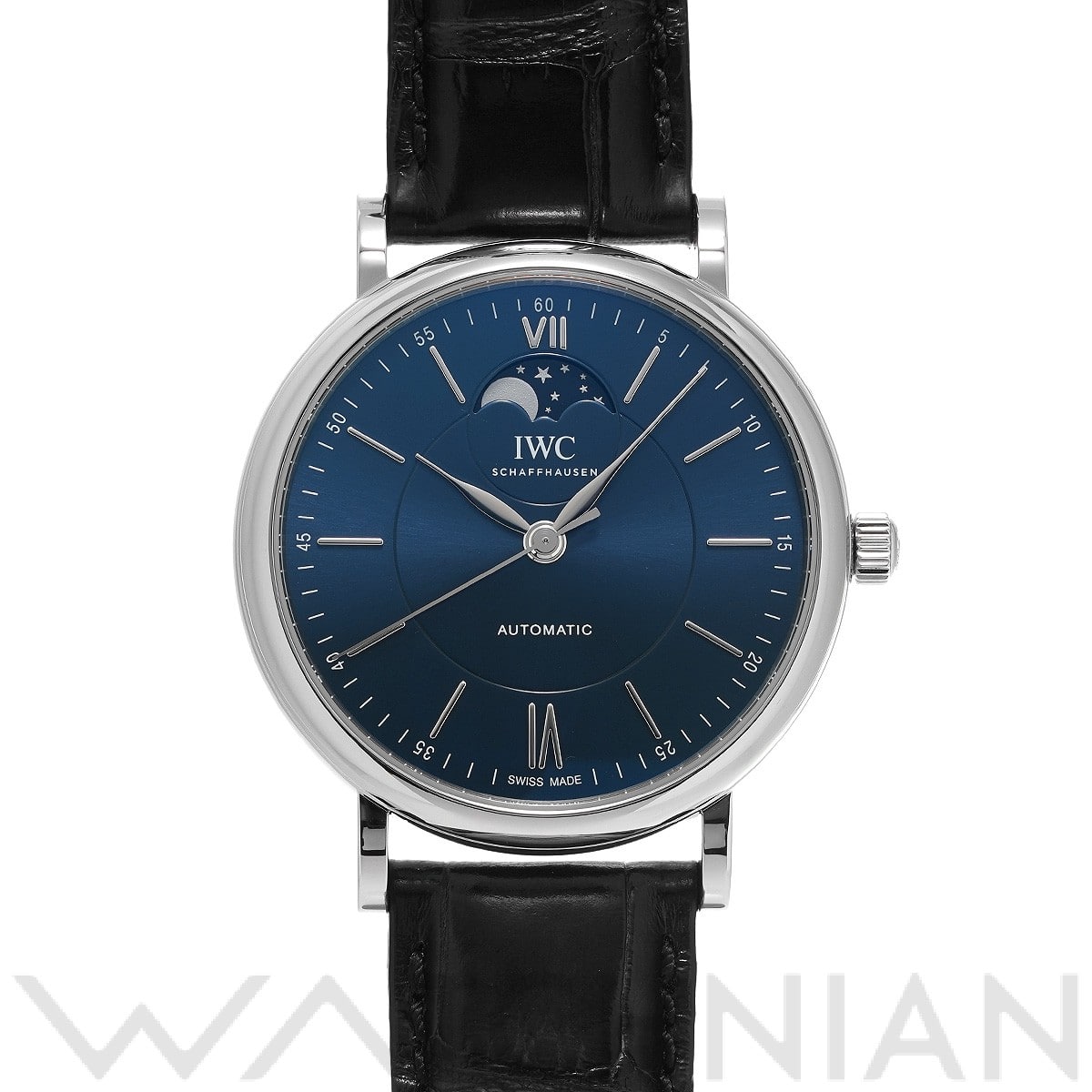 IWC ポートフィノ オートマティック ムーンフェイズ IW459402 ブルー メンズ 時計 【中古】【wristwatch】