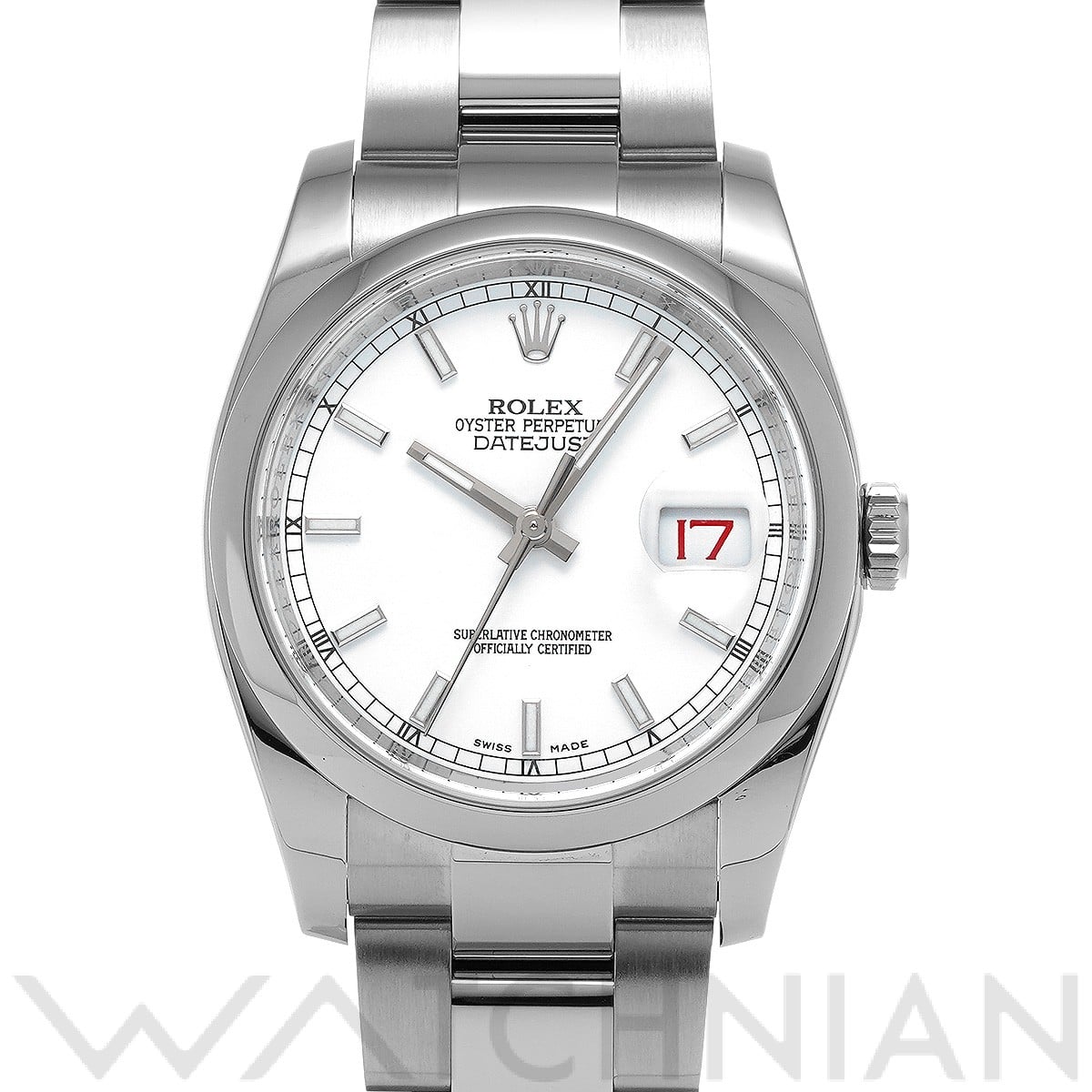 ロレックス デイトジャスト 36 116200 ホワイト メンズ 時計 【中古】【wristwatch】