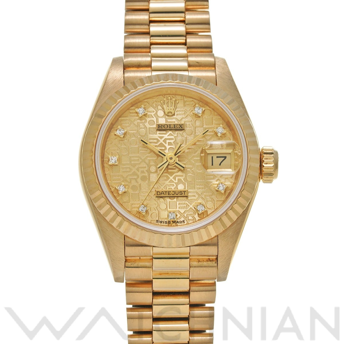 ロレックス デイトジャスト 26 69178G シャンパンコンピュータ/ダイヤモンド レディース 時計 【中古】【wristwatch】