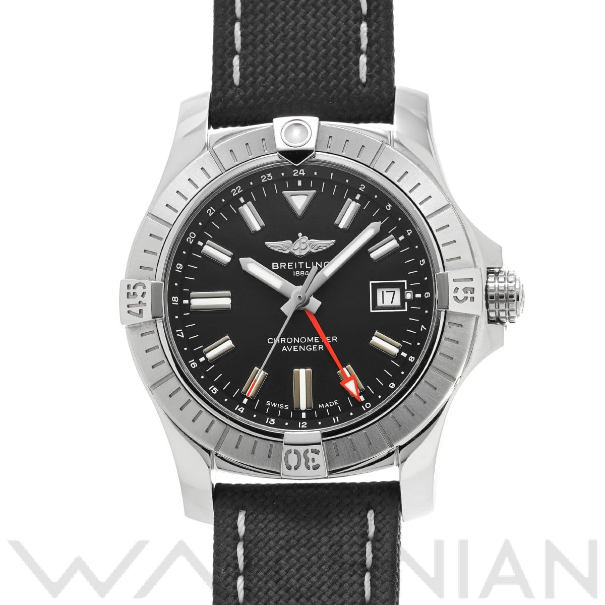 ブライトリング / BREITLING アベンジャー オートマチック GMT 43 A32397101B1X2 ブラック メンズ 時計 【中古】【wristwatch】
