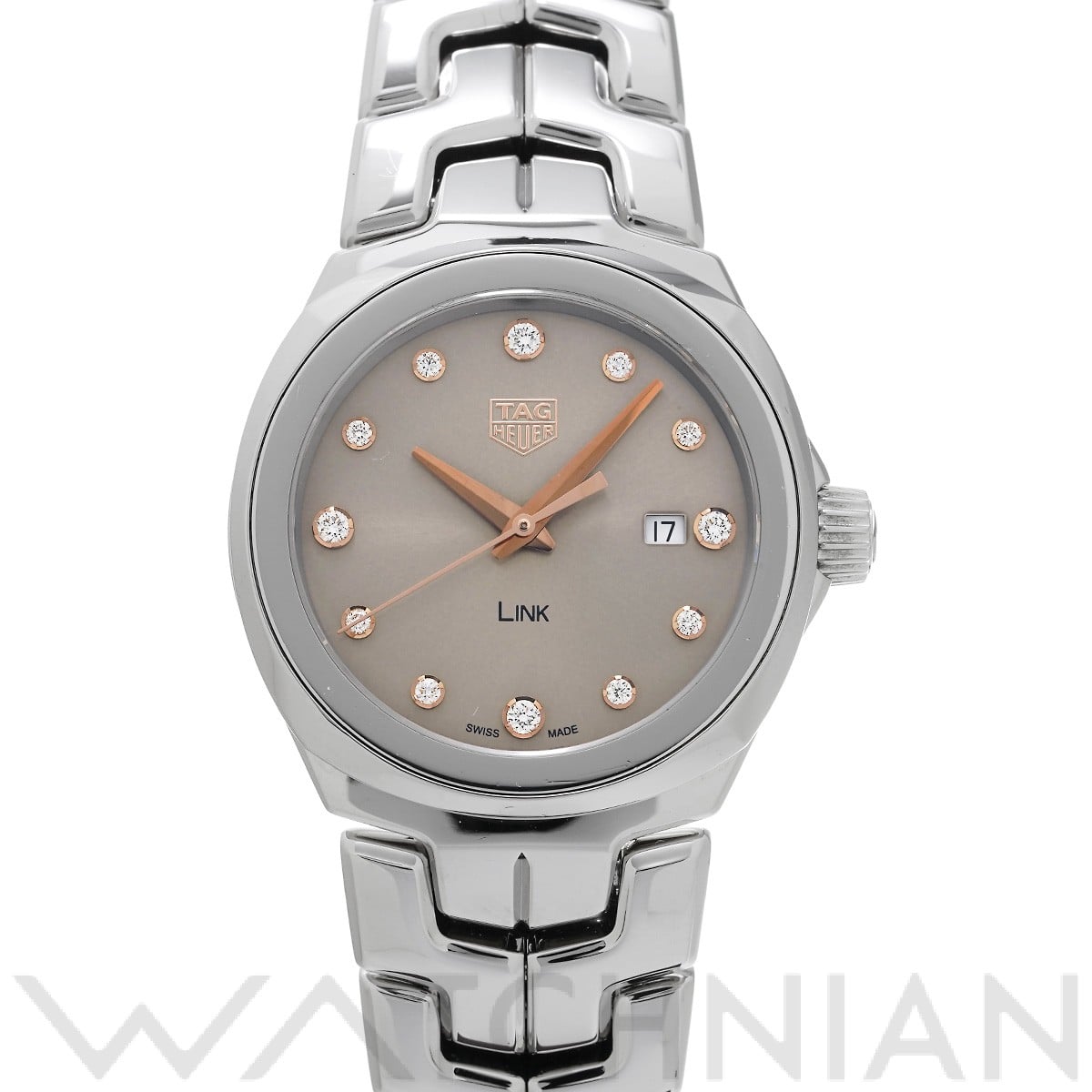 タグ ホイヤー / TAG HEUER リンク クォーツ WBC131E.BA0649 ベージュ/ダイヤモンド レディース 時計 【中古】【wristwatch】