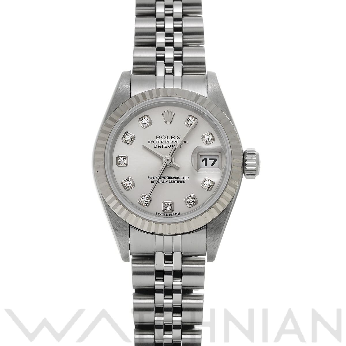 ロレックス デイトジャスト 79174G シルバー/ダイヤモンド レディース 時計 【中古】【wristwatch】