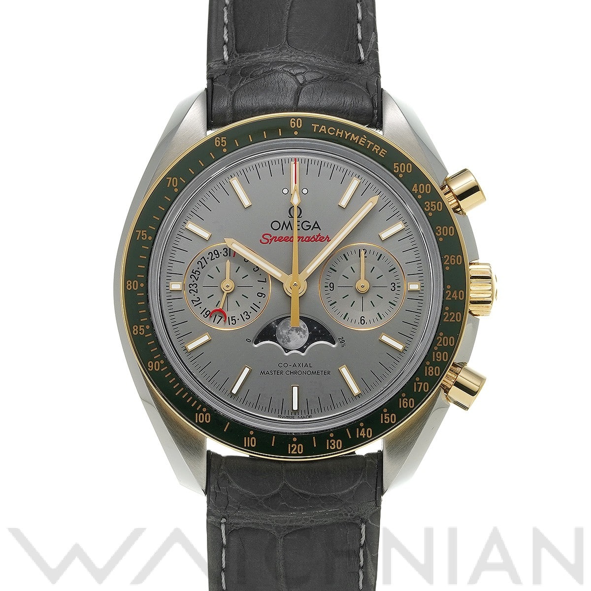 オメガ スピードマスター コーアクシャル マスタークロノメーター ムーンフェイズ 304.23.44.52.06.001 グレー メンズ 時計 【中古】【wristwatch】