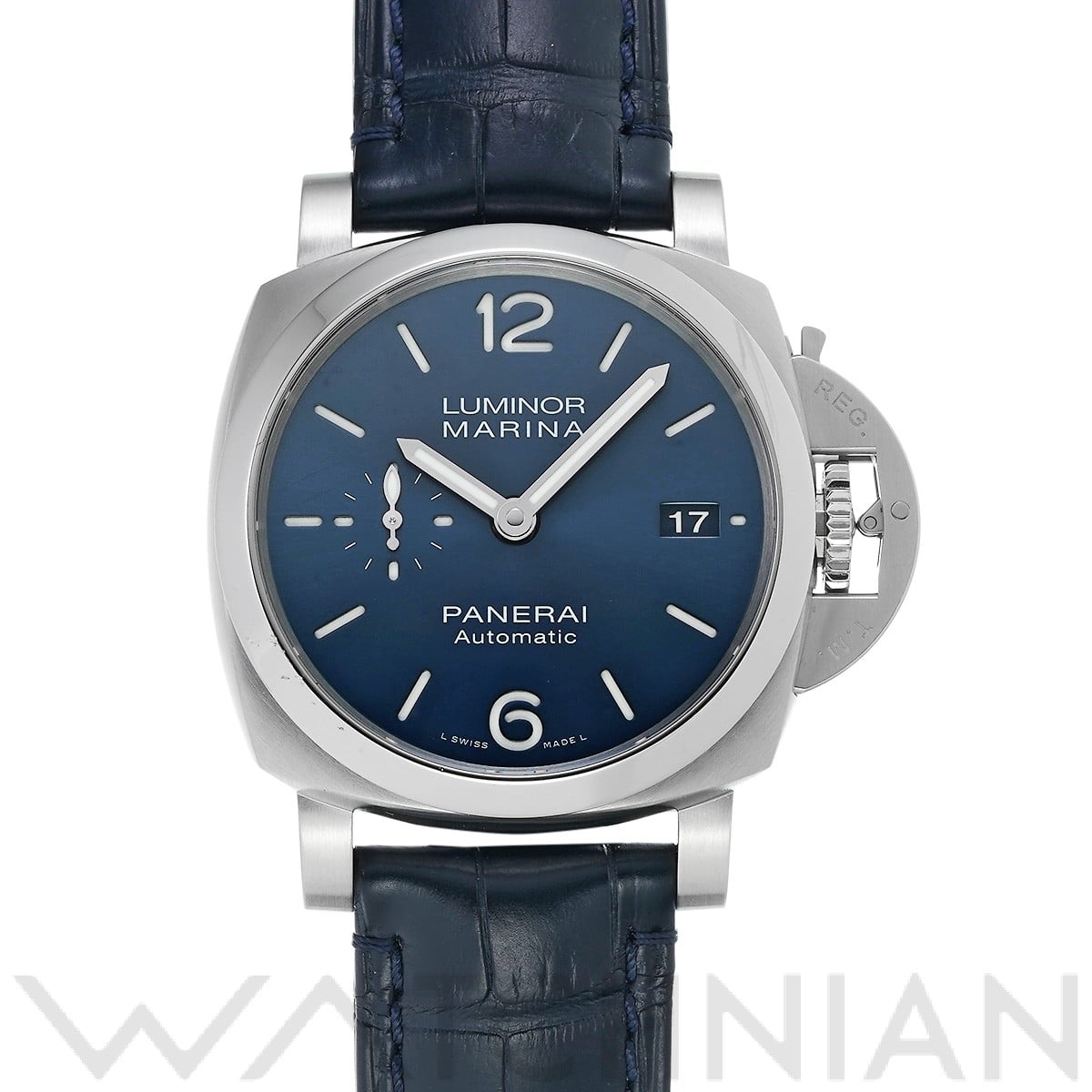 パネライ ルミノールマリーナ PAM01393 ブルー メンズ 時計 【中古】【wristwatch】