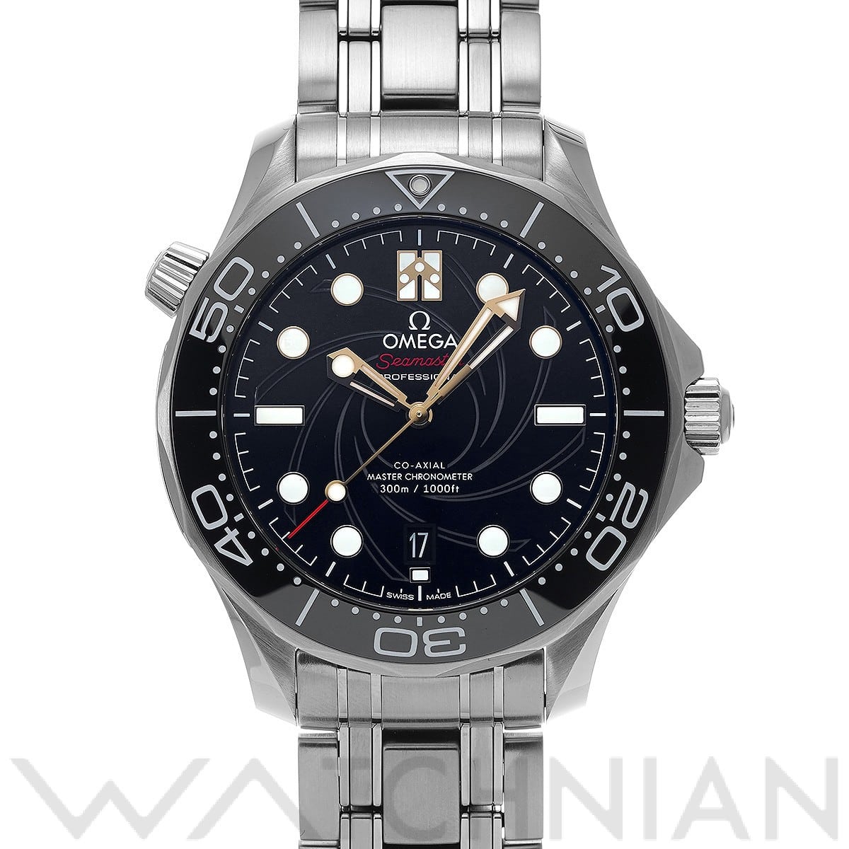オメガ / OMEGA シーマスター ダイバー300 コーアクシャル マスタークロノメーター ジェームズ・ボンド 210.22.42.20.01.004 ブラック メンズ 時計 【中古】【wristwatch】