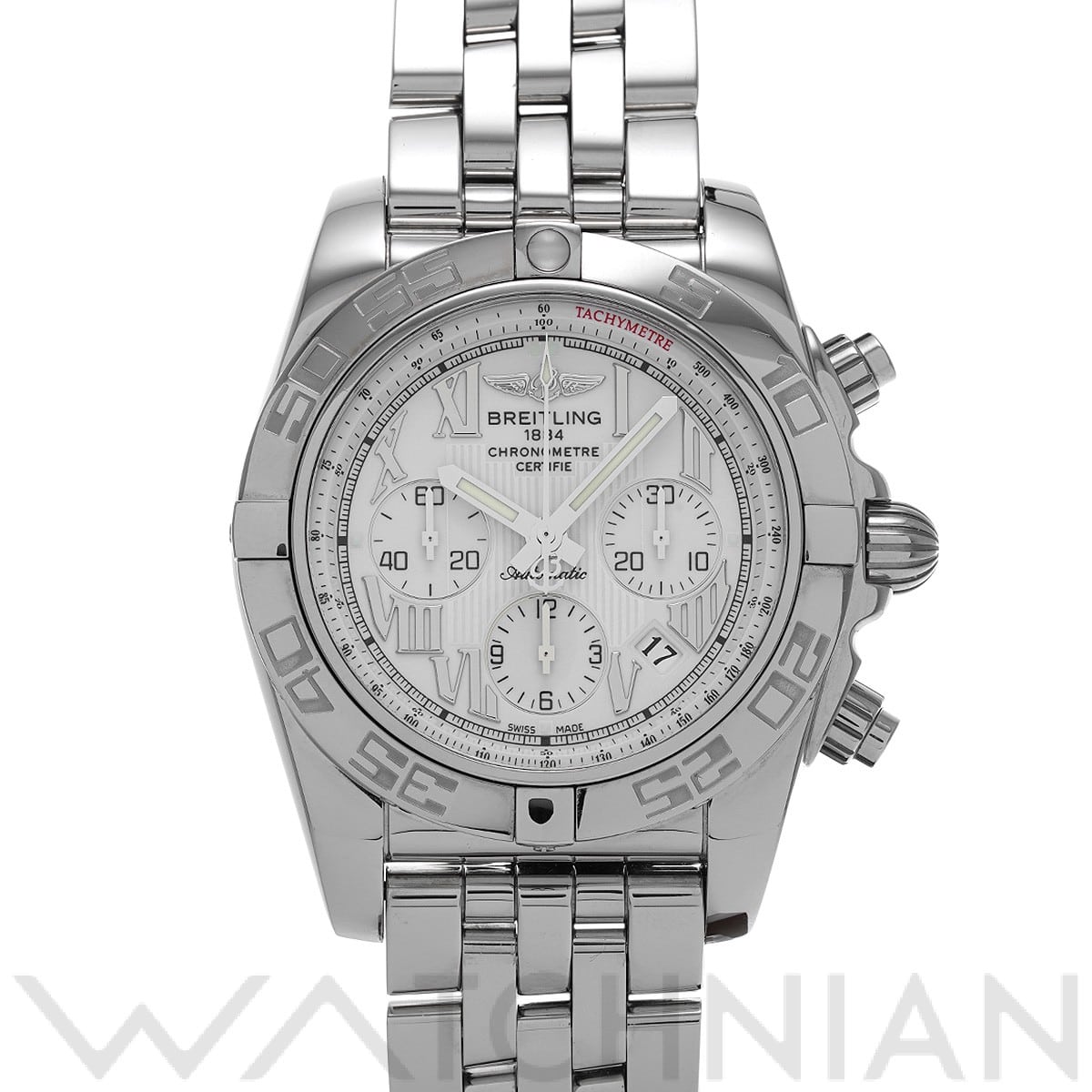 ブライトリング クロノマット 44 AB0110 ホワイト メンズ 時計 【中古】【wristwatch】