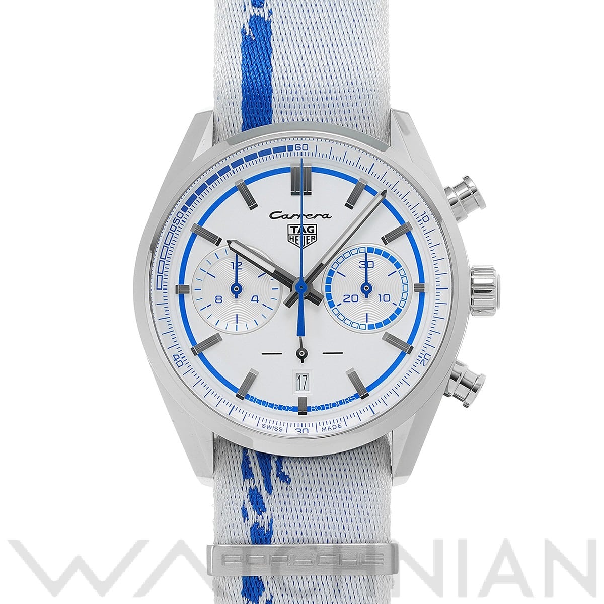 タグ ホイヤー / TAG HEUER カレラ キャリバー ホイヤー02 クロノグラフ ポルシェ RS 2.7 CBN2016.EB0275 ホワイト メンズ 時計 【中古】【wristwatch】