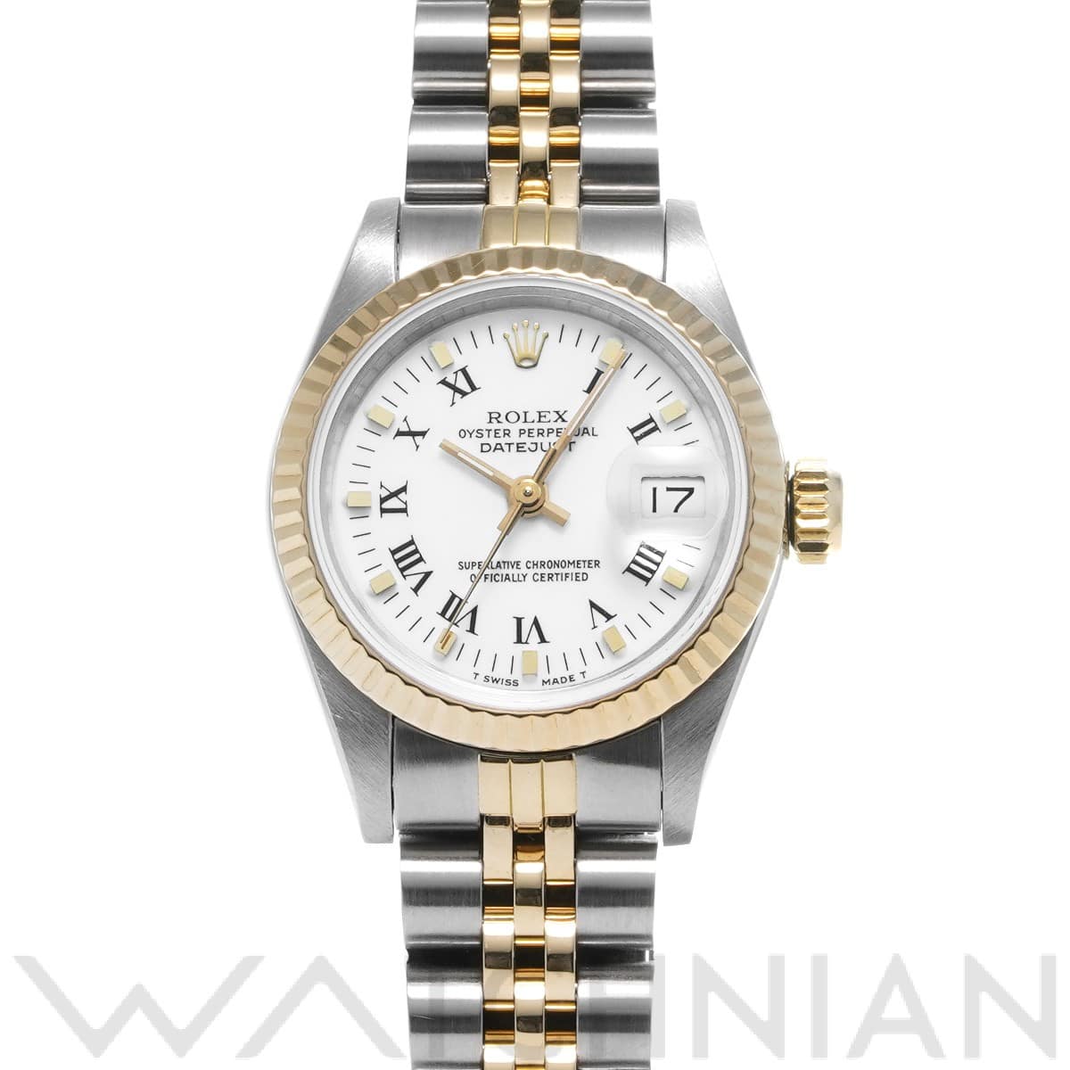 ロレックス デイトジャスト 69173 ホワイト レディース 時計 【中古】【wristwatch】