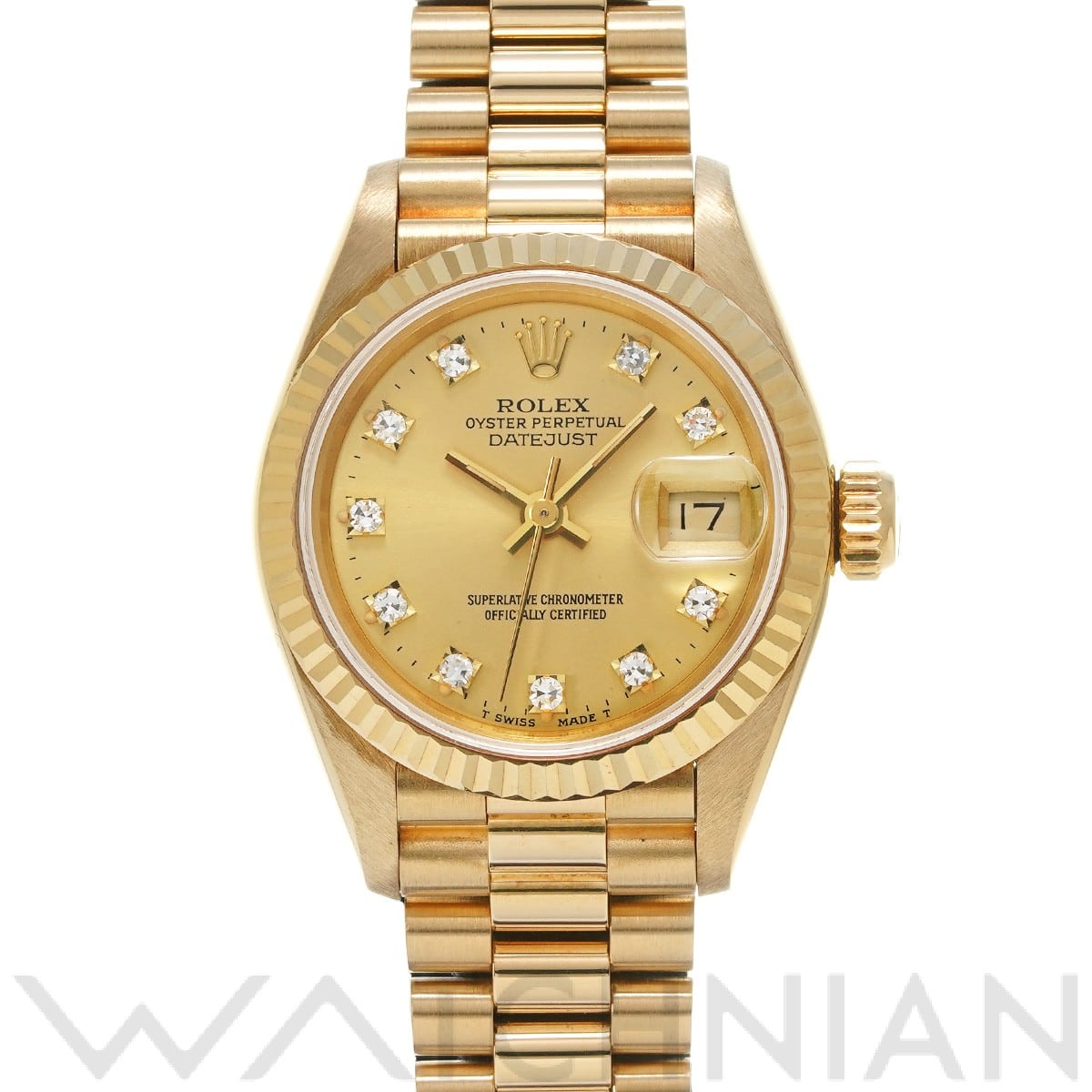 ロレックス / ROLEX デイトジャスト 69178G シャンパン/ダイヤモンド レディース 時計 【中古】【wristwatch】