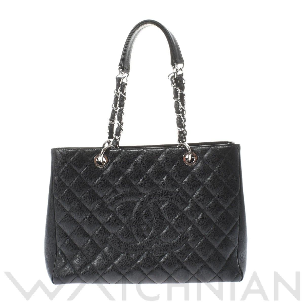 シャネル / CHANEL マトラッセ GST ブラック/シルバー金具 A50995 キャビアスキン レディース バッグ 【中古】【bag】