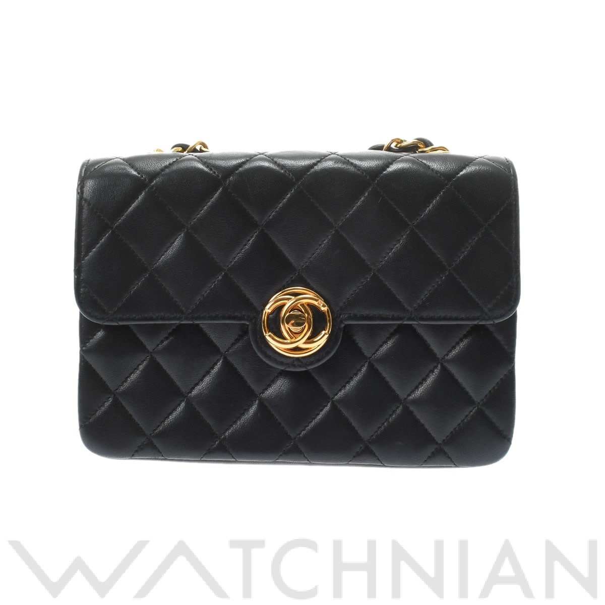 シャネル / CHANEL マトラッセ チェーンショルダー ブラック/ゴールド金具 ラムスキン レディース バッグ 【中古】【bag】