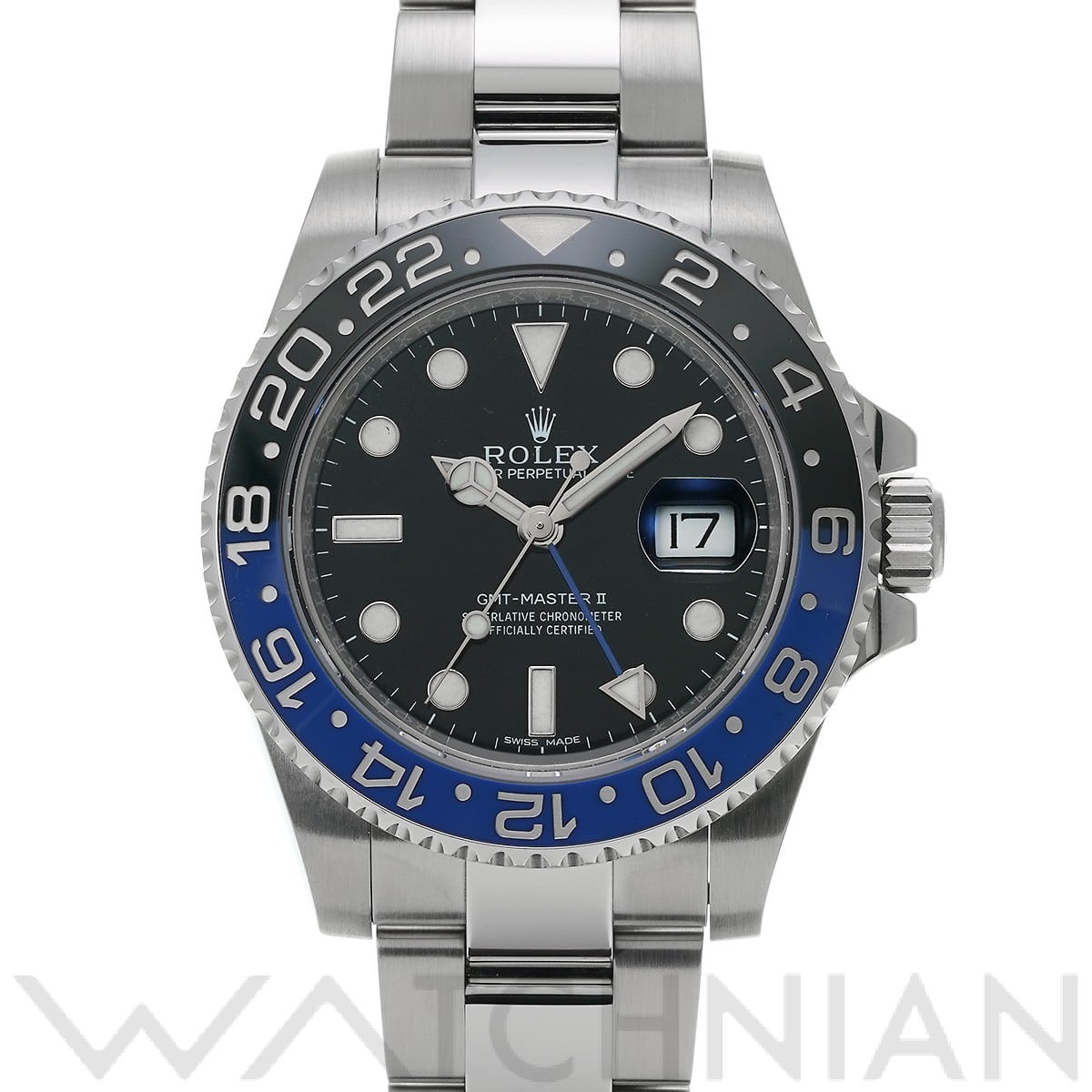 ロレックス GMTマスターII 116710BLNR ブラック メンズ 時計 【中古】【wristwatch】