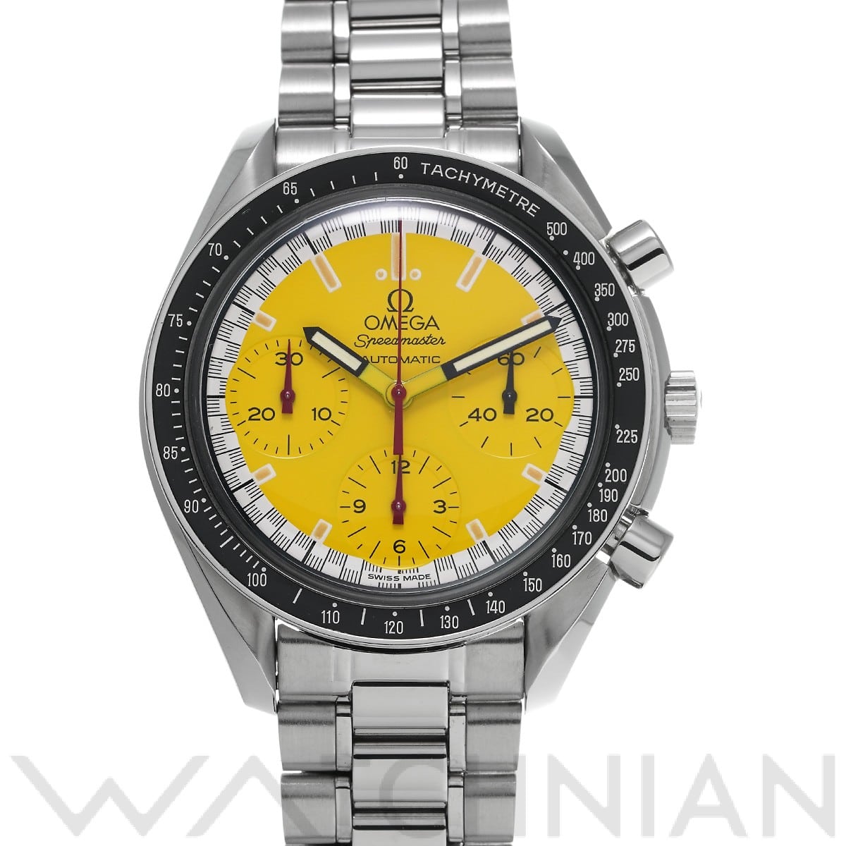 オメガ スピードマスター レーシング ミハエル・シューマッハ 3510.12 イエロー メンズ 時計 【中古】【wristwatch】