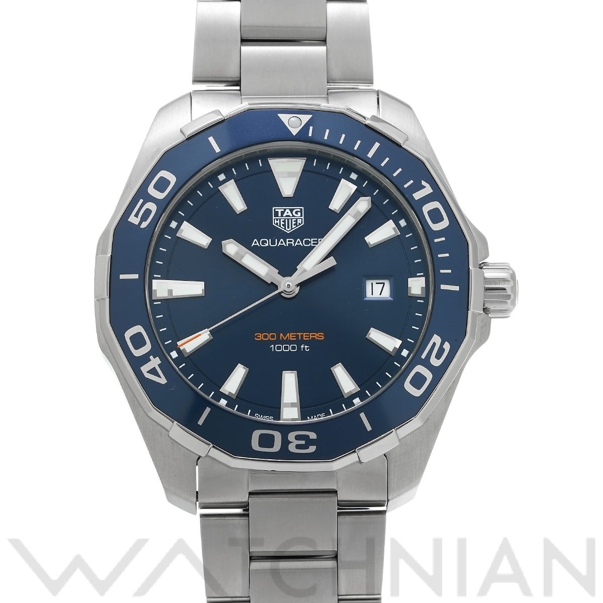 タグ ホイヤー / TAG HEUER アクアレーサー クォーツ WAY101C.BA0746 ブルー メンズ 時計 【中古】【wristwatch】