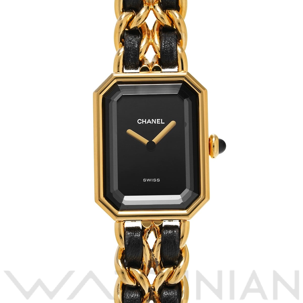 シャネル プルミエール S H0001 ブラック レディース 時計 【中古】【wristwatch】