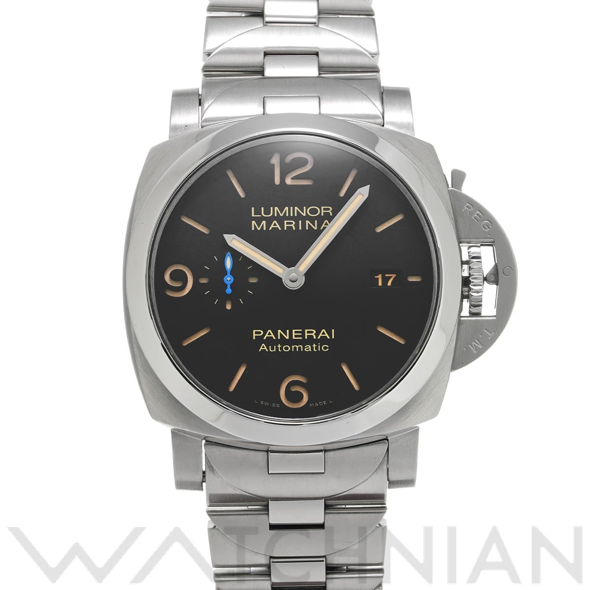 パネライ / PANERAI ルミノールマリーナ 1950 3デイズ アッチャイオ PAM00723 ブラック メンズ 時計 【中古】【wristwatch】