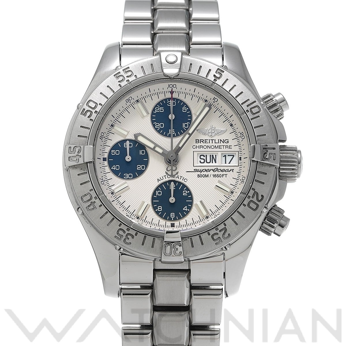 ブライトリング / BREITLING クロノ スーパーオーシャン A111G49PFA シルバー/ブルー メンズ 時計 【中古】【wristwatch】