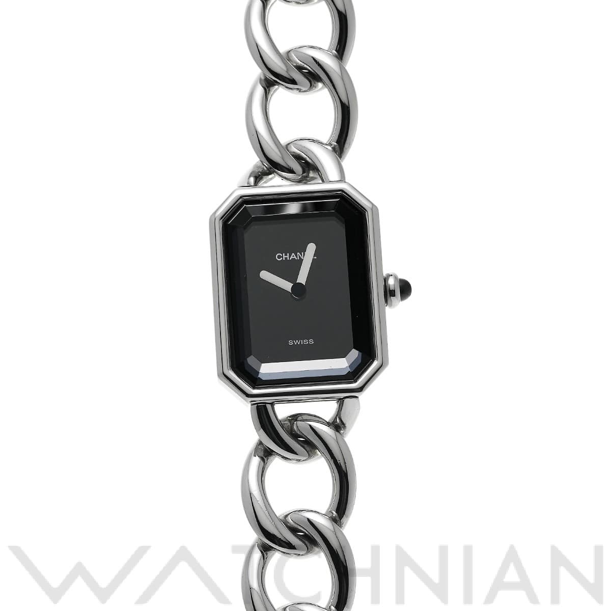 シャネル プルミエール L H0452 ブラック レディース 時計 【中古】【wristwatch】