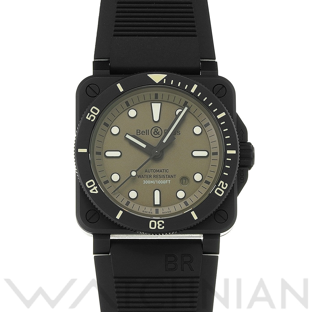 ベル＆ロス / Bell & Ross BR 03-92 ダイバー ミリタリー BR03-92-D-KA-CE/SRB カーキ メンズ 時計 【中古】【wristwatch】