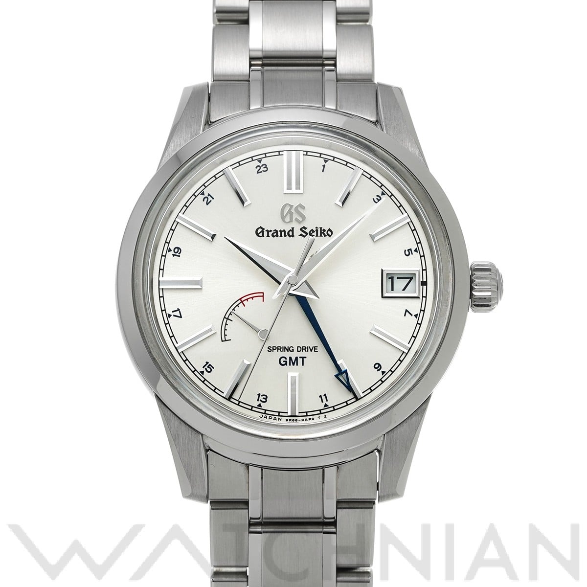 グランドセイコー / Grand Seiko エレガンスコレクション スプリングドライブ GMT SBGE225 シルバー メンズ 時計 【中古】【wristwatch】