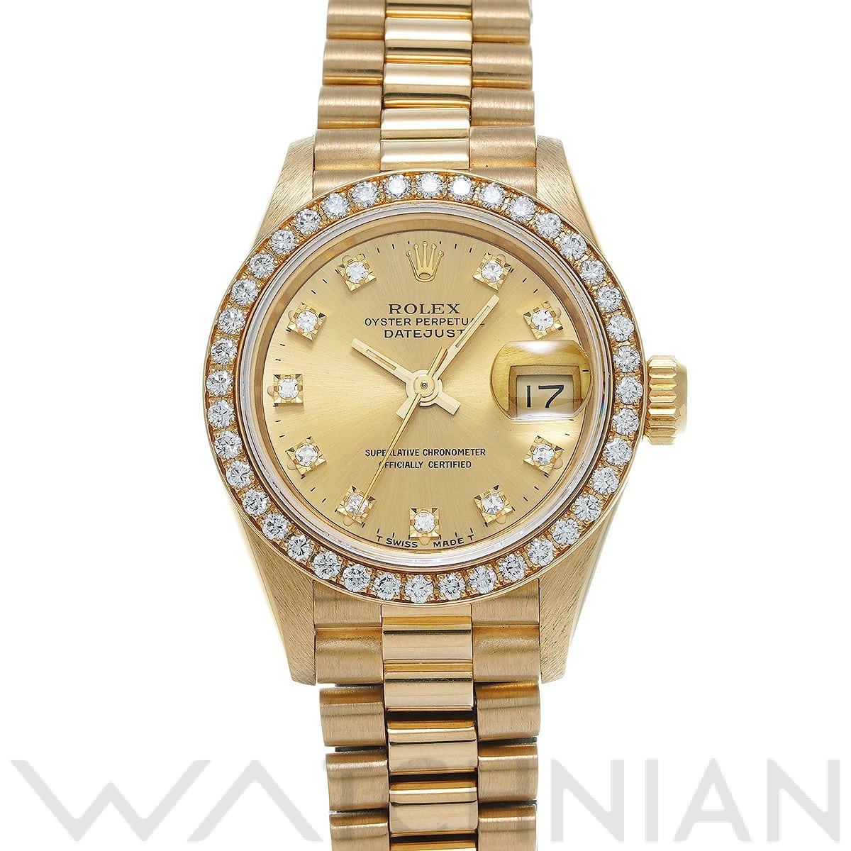ロレックス / ROLEX デイトジャスト 69138G シャンパン/ダイヤモンド レディース 時計 【中古】【wristwatch】