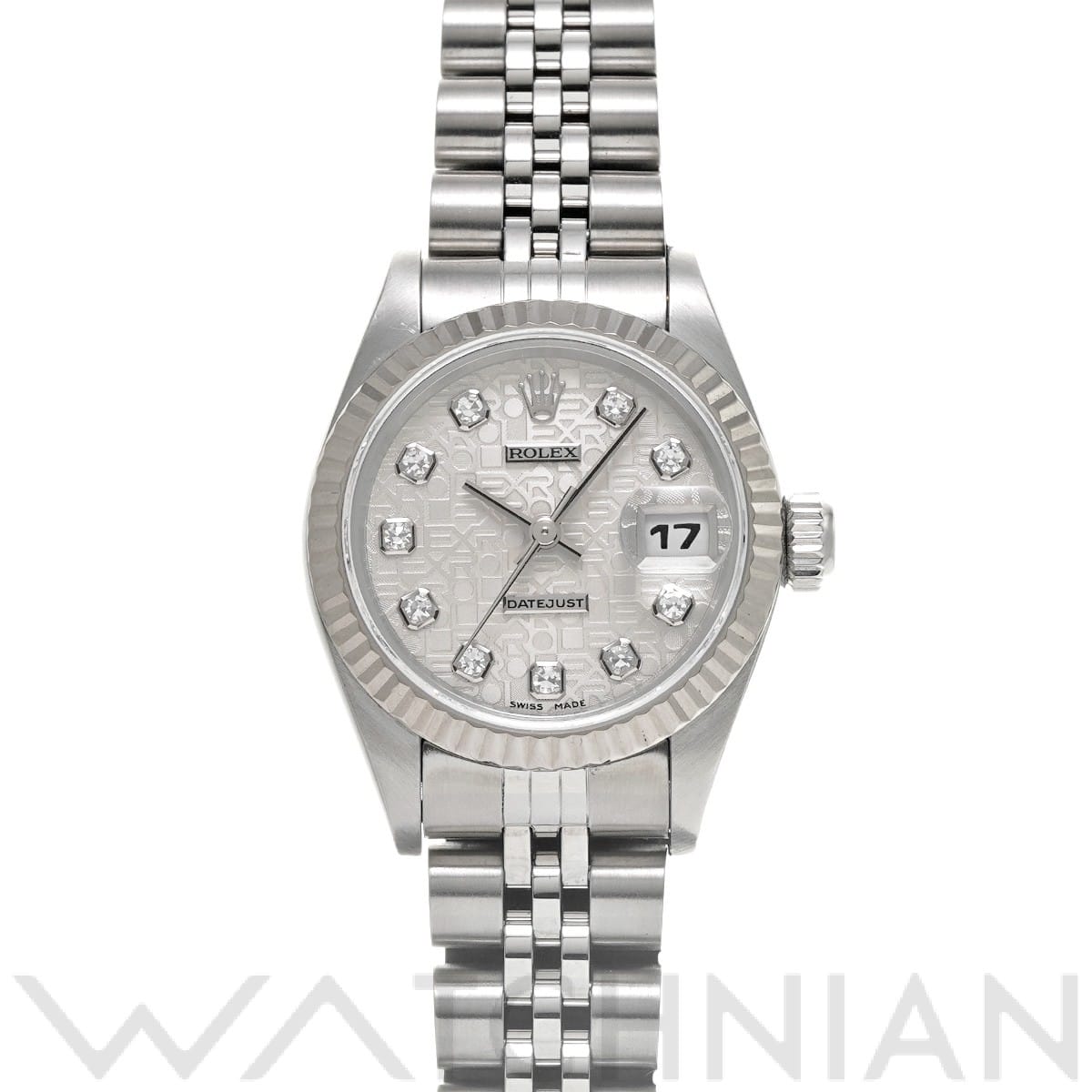 ロレックス デイトジャスト 69174G シルバーコンピュータ/ダイヤモンド レディース 時計 【中古】【wristwatch】