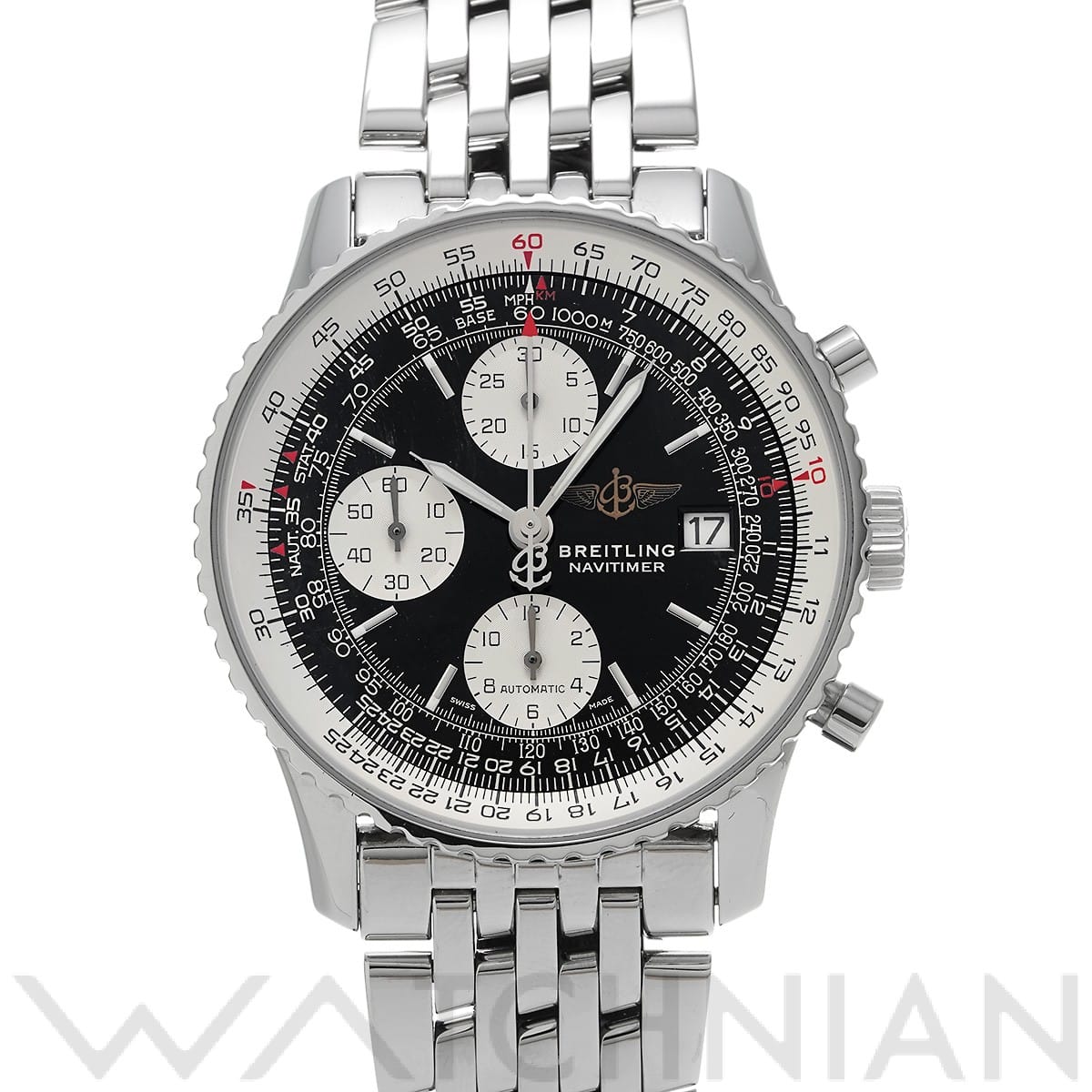 ブライトリング / BREITLING オールド ナビタイマー A13322 ブラック/シルバー メンズ 時計 【中古】【wristwatch】