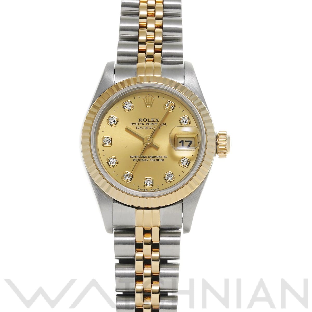 ロレックス / ROLEX デイトジャスト 69173G シャンパン/ダイヤモンド レディース 時計 【中古】【wristwatch】