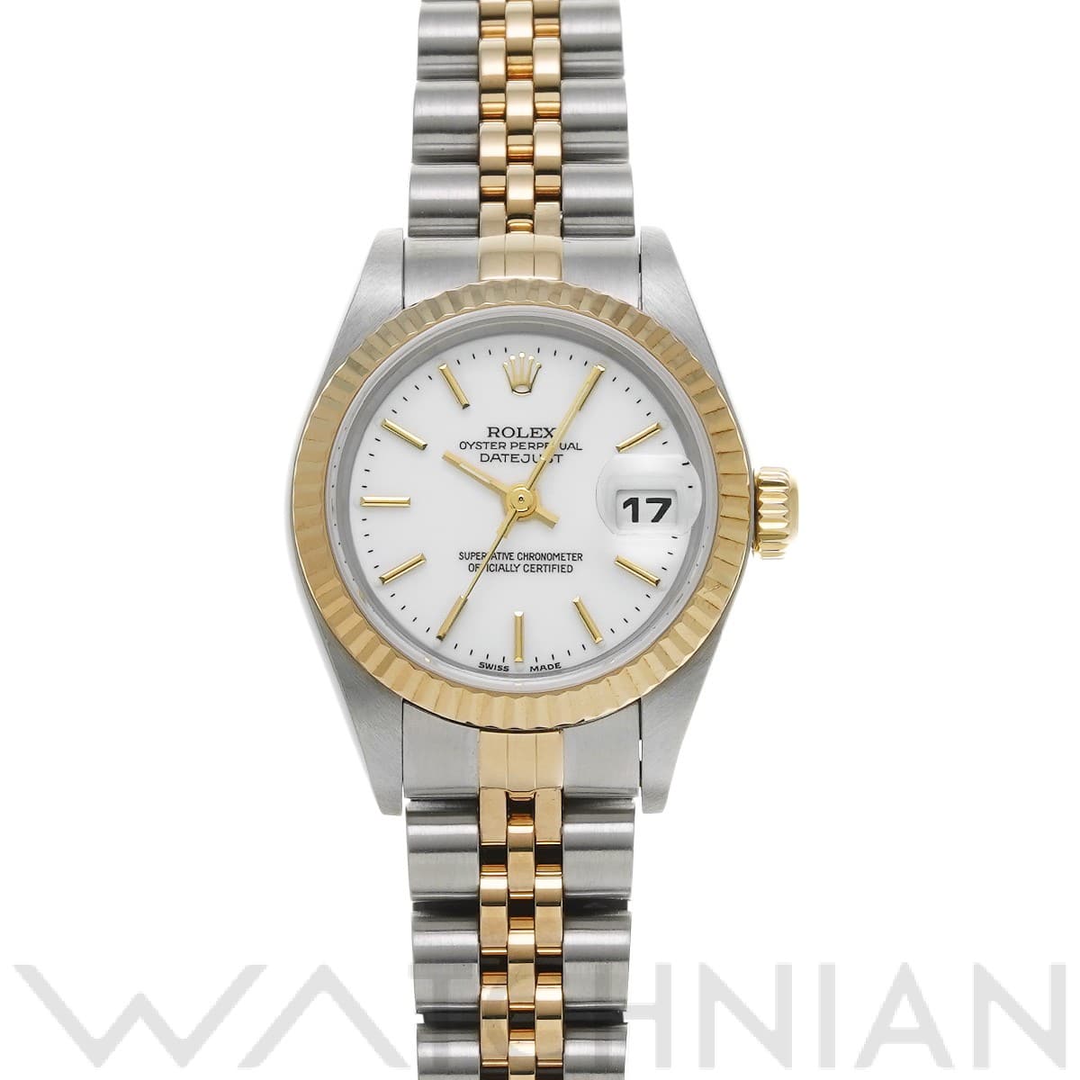 ロレックス デイトジャスト 79173 ホワイト レディース 時計 【中古】【wristwatch】