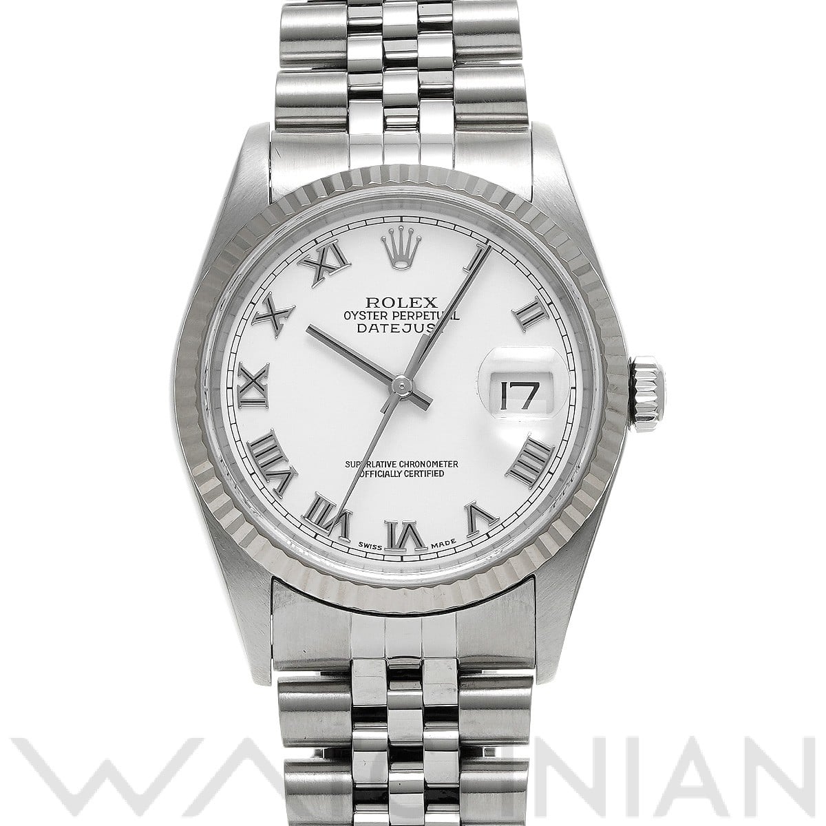 ロレックス デイトジャスト 16234 ホワイト メンズ 時計 【中古】【wristwatch】