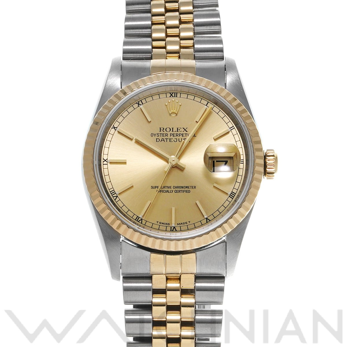 ロレックス デイトジャスト 16233 シャンパン メンズ 時計 【中古】【wristwatch】