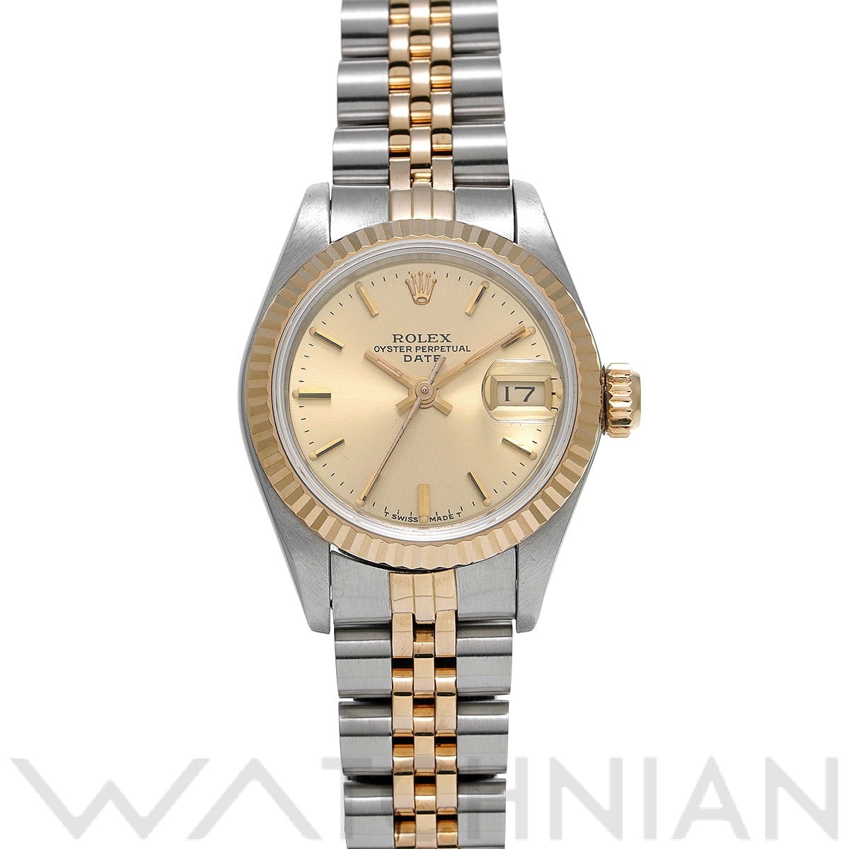 ロレックス デイトジャスト 69173 シャンパン レディース 時計 【中古】【wristwatch】