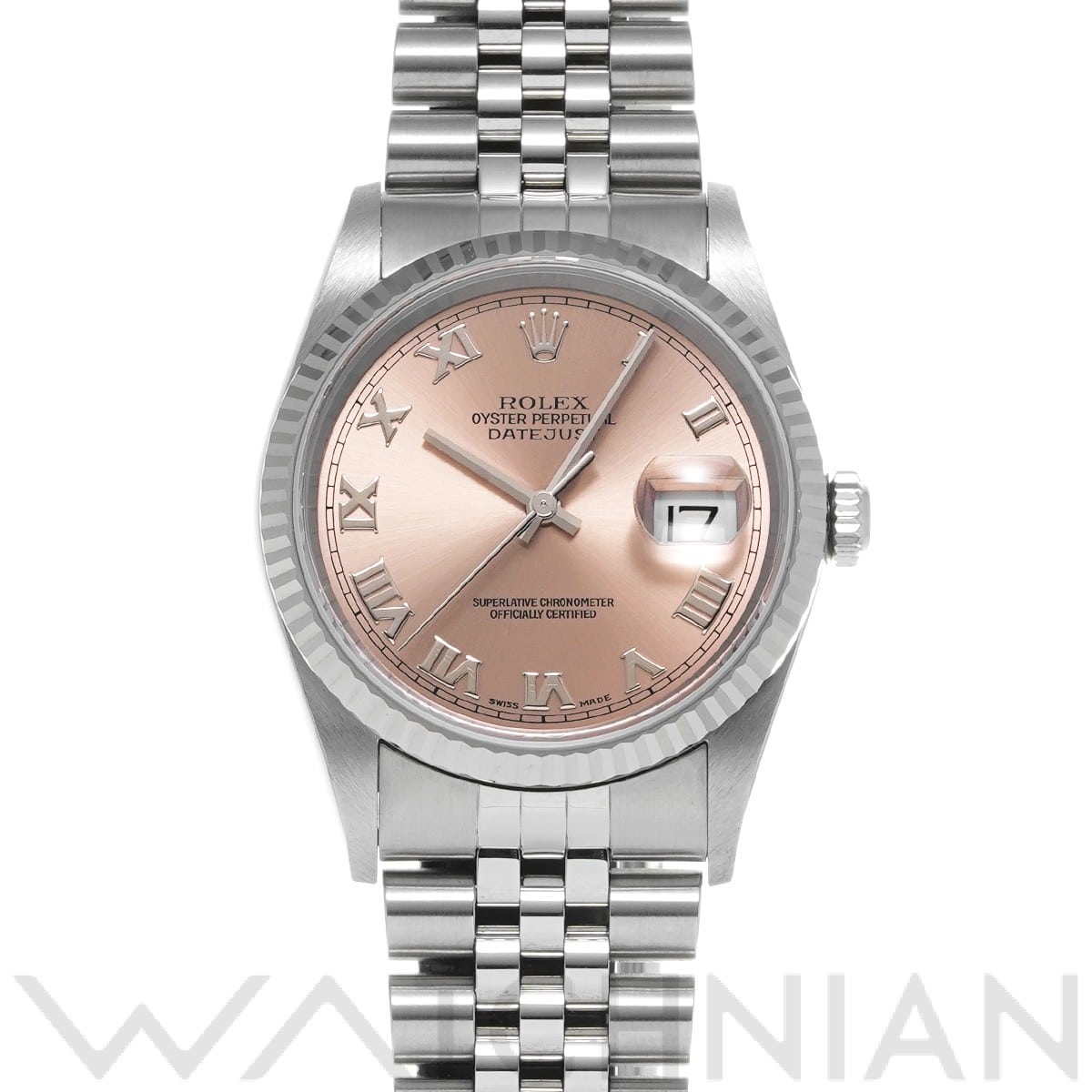 ロレックス デイトジャスト 16234 ピンク メンズ 時計 【中古】【wristwatch】