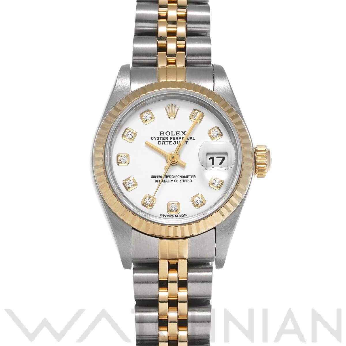 ロレックス デイトジャスト 79173G ホワイト/ダイヤモンド レディース 時計 【中古】【wristwatch】